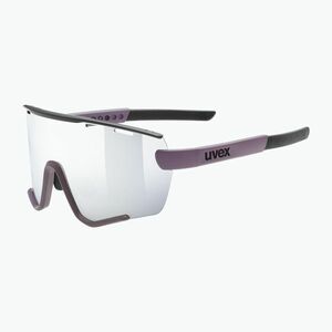 Napszemüveg UVEX Sportstyle 236 Small Set plum black matt/mirror silver/clear (Sportstyle 236 Small Set 53/3/005/3216) kép