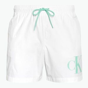 Férfi úszónadrág Calvin Klein Medium Drawstring classic white (Medium Drawstring KM0KM01003YCD) kép