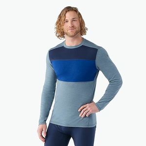 Férfi thermo hosszú ujjú Smartwool Thermal Merino Baselayer Colorblock Crew Boxed pewter blue (Thermal Merino Baselayer Colorblock Crew Boxed SW016354M02) kép