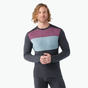 Férfi thermo hosszú ujjú Smartwool Thermal Merino Baselayer Colorblock Crew Boxed charcoal (Thermal Merino Baselayer Colorblock Crew Boxed SW016354M36) kép