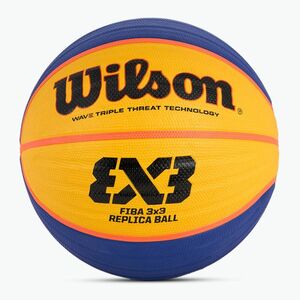 Wilson Fiba 3x3 Replica RBR kosárlabda kék/sárga méret 6 (Fiba 3x3 Replica RBR WTB1033XB) kép