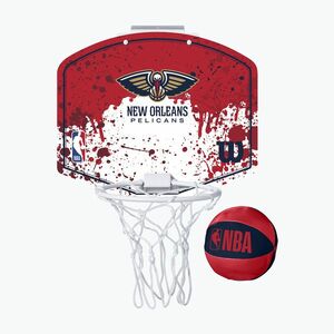 Wilson NBA Team Mini Hoop New Orleans Pelicans kosárlabda szett (NBA Team New Orleans Pelicans Mini Hoop) kép