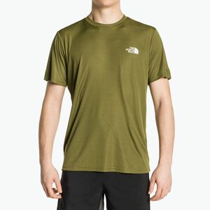 Férfi edzőpóló The North Face Reaxion Red Box Forest Olive (Reaxion Red Box NF0A4CDWPIB1) kép