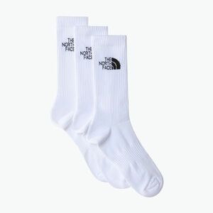 Trekking zokni The North Face Multi Sport Cush Crew Sock 3darab white (Multi Sport Cush Crew Sock 3P NF0A882HFN41) kép