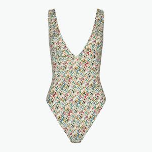 Női egyrészes fürdőruha Tommy Hilfiger Plunge One Piece th multi monogram calico (Plunge One Piece UW0UW05273) kép