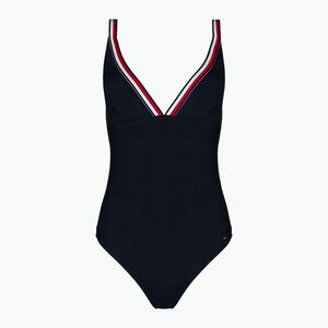 Női egyrészes fürdőruha Tommy Hilfiger Triangle One Piece Rp deser skye (Triangle One Piece Rp UW0UW05294) kép