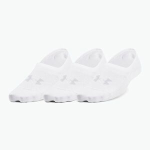 női edzőzokni Under Armour Breathe Lite Ultra Low 3P white/white/mod gray (Breathe Lite Ultra Low 3P 1370075) kép