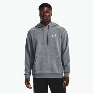 Férfi melegítőfelső Under Armour Essential Fleece Hoodie pitch gray medium heather/white (Essential Fleece Hoodie 1373880) kép