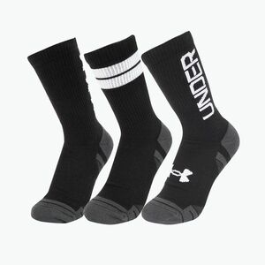 edzőzokni Under Armour Perf Tech Nov Crew 3P black/black/white (Perf Tech Nov Crew 1379515-002) kép