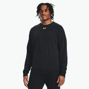 Férfi melegítőfelső Under Armour Rival Fleece Crew black/white (Rival Fleece Crew 1379755-001) kép