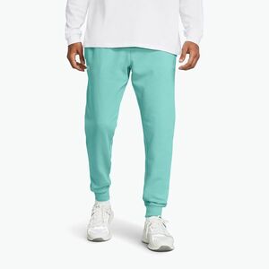 férfi nadrág Under Armour Rival Fleece Joggers radial turquoise/white (Rival Fleece Joggers 1379774-482) kép
