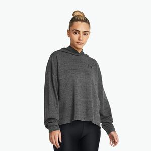 Under Armour női edzőpulóver Rival Terry OS Hoodie castlerock full heather/fekete (Rival Terry OS Hoodie 1382736) kép