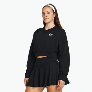 Under Armour női edzőpulóver Rival Terry Os Crop Crew fekete/fehér (Rival Terry Os Crop Crew 1382738) kép