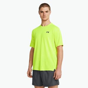 férfi edzőpóló a Under Armour Tech Vent Geode high vis yellow/black (Tech Vent Geode 1382807) kép