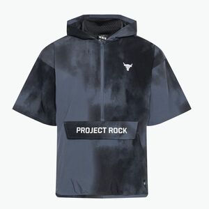 Férfi sportdzseki Under Armour Project Rock Warm Up Hooded downpour gray/mod gray (Project Rock Warm Up Hooded 1383291) kép