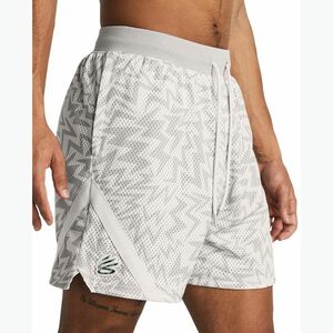 Under Armour Curry Mesh Short férfi kosárlabda rövidnadrág fehér agyag/mod szürke (Curry Mesh Short 1383375) kép