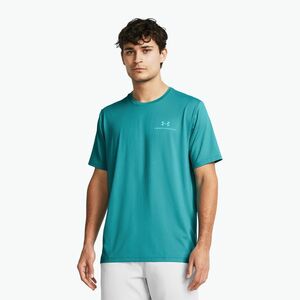 férfi edzőpóló Under Armour Rush Energy circuit teal/circuit teal (Vanish Energy 1383973-464) kép
