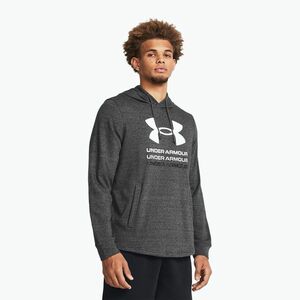 Férfi melegítőfelső Under Armour Rival Terry Graphic Hood castlerock/black (Rival Terry Graphic Hood 1386047-025) kép