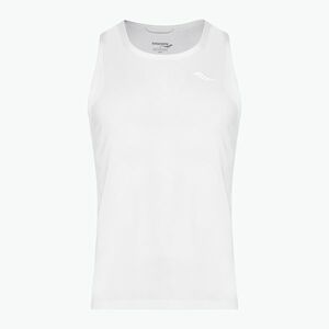 Férfi futótrikó Saucony Stopwatch Singlet white (Stopwatch Singlet SAM800375) kép