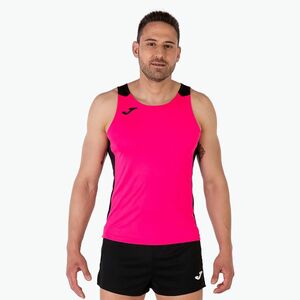 Férfi Joma Record II fluor rózsaszín/fekete futó felső (Record II Tank Top 102222) kép