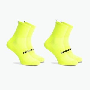 Kerékpáros zokni Rogelli Essential 2 darab fluor (Essential ROG351637) kép
