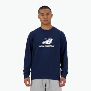 Férfi melegítőfelső New Balance Stacked Logo French Terry Crew nb navy (Stacked Logo French Terry Crew MT41500NNY) kép