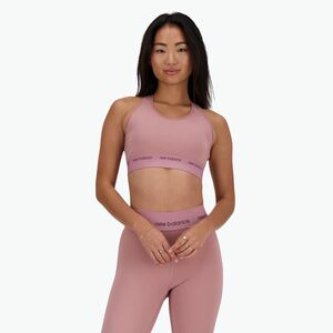 Melltartó New Balance Sleek Pace Medium Support rosewood (Sleek Pace Medium Support WB41048BK) kép