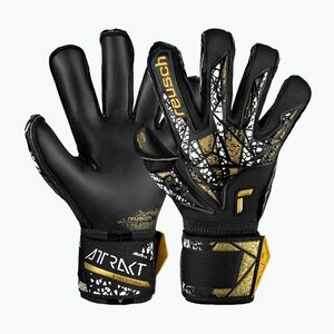 kapuskesztyű Reusch Attrakt Gold X Evolution Cut Finger Support black/gold/white/black (Attrakt Gold X Evolution Cut Finger Support 5470950) kép
