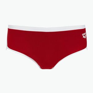 Férfi arena Icons Swim Alacsony derekú rövid egyszínű piros/fehér úszó alsónadrág (Icons Swim Low Waist Short Solid 005046/401) kép
