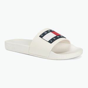 Női papucs Tommy Jeans Flag Pool Slide Ess ecru (Flag Pool Slide Ess EN0EN02115TCR) kép