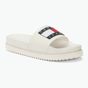 Női papucs Tommy Jeans Elevated Flatform Slide ecru (Elevated Flatform Slide EN0EN02451YBL) kép