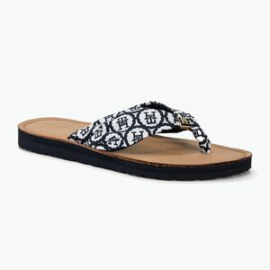 Női flip-flop papucs Tommy Hilfiger Emblem Elevated Beach Sandal space blue (Emblem Elevated Beach Sandal FW0FW07847) kép