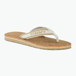 Tommy Hilfiger női Cork Beach Sandal harvest búza flip flopok (Cork Beach Sandal FW0FW07904ACR) kép