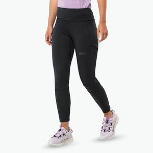 Jack Wolfskin női trekking nadrág Kammweg Tights fekete (Kammweg Tights 1509091) kép