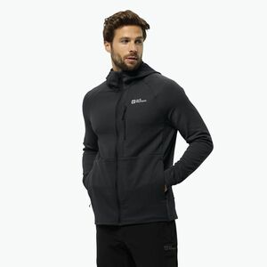 Férfi melegítőfelső Jack Wolfskin Kolbenberg Hooded Fz phantom (Kolbenberg Hooded Fz 1711012) kép