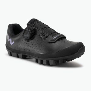 Női MTB kerékpáros cipő Northwave Hammer Plus black/iridescent (Hammer Plus 80242030) kép