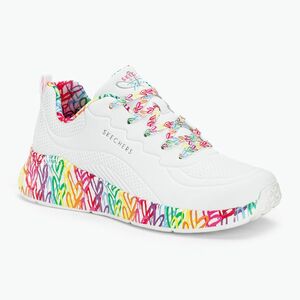 női cipő SKECHERS Uno Lite Exuberant Hearts white/multi (Uno Lite Exuberant Hearts 177976) kép