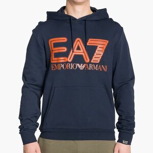 Férfi pulóver EA7 Emporio Armani Train Logo Series Oversize Logo Hoodie Coft navy blue (Train Logo Series Oversize Logo Hoodie Coft 3DPM64-PJSHZ) kép