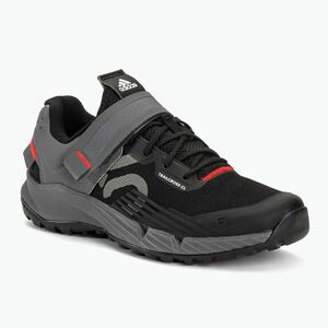 Női MTB kerékpáros cipő adidas FIVE TEN Trailcross Clip A mag fekete/szürke három/piros (Trailcross Clip In GZ9840) kép