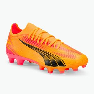 focicipő PUMA Ultra Match FG/AG sunset glow/puma black/sun stream (Ultra Match FG/AG 107754 03) kép