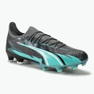 Focicipő PUMA Ultra Ultimate Rush FG/AG strong gray/puma white/elektro aqua (Ultra Ultimate Rush FG/AG 107827) kép