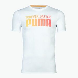 Férfi PUMA Run Kedvencek Forever Faster TEE póló puma fehér (Run Favorites Forever Faster TEE 526146 02) kép
