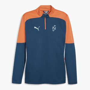 Férfi PUMA Neymar Jr Creativity Football Sweatshirt 1/4 Zip Top ocean tropic / hot heat (Neymar Jr Creativity 1/4 Zip Top 658950 13) kép