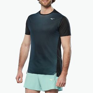 Férfi futópóló Mizuno Aero Tee black (Aero Tee J2GAB00109) kép
