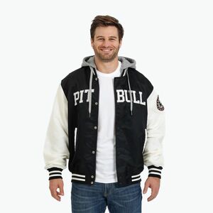 Férfi dzseki Pitbull West Coast Falcon Ridge Bomber Hooded black/ecru (Falcon Ridge Bomber Hooded 524016900301) kép