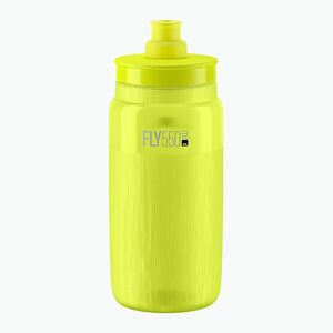 Kerékpáros kulacs Elite FLY Tex 550 ml yellow fluo/grey logo (FLY Tex EL01604890) kép