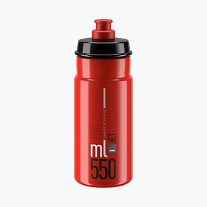 Kerékpáros kulacs Elite Jet 550 ml red/grey logo (Jet EL0190456) kép