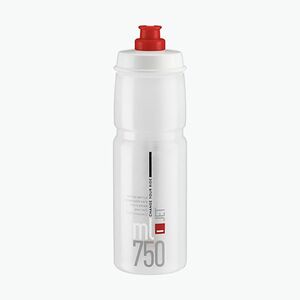 Kerékpáros kulacs Elite Jet 750 ml clear/red logo (Jet EL0190701) kép