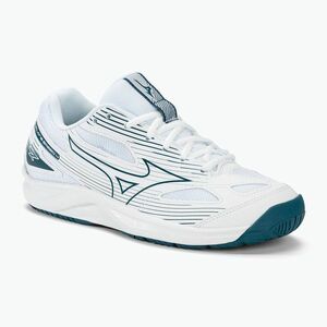 Férfi röplabda cipő Mizuno Cyclone Speed 4 white/sailor blue/silver (Cyclone Speed 4 V1GA238021) kép