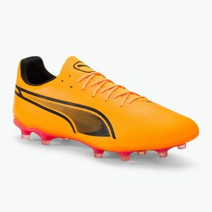 PUMA King Pro Fg/Ag sun stream/puma black/sunset glow futballcipő (King Pro Fg/Ag 107566) kép